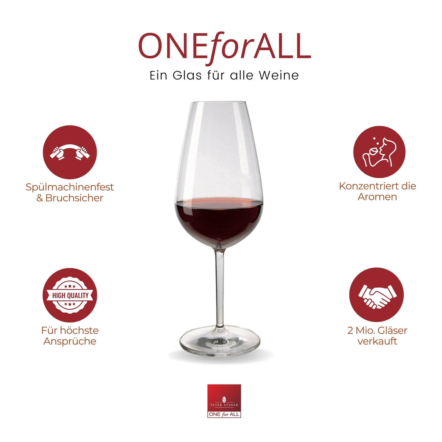 6x ONEforALL red