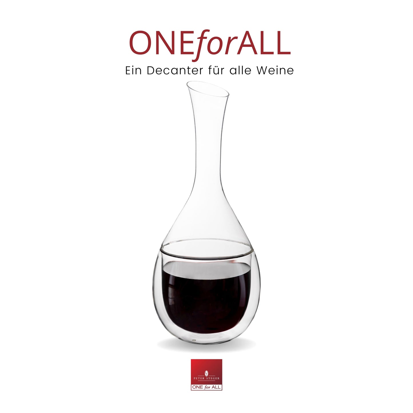 ONEforALL DECANTER + 6er Pack OFA red